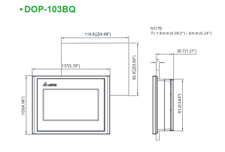 hmi delta dop-103bq 
