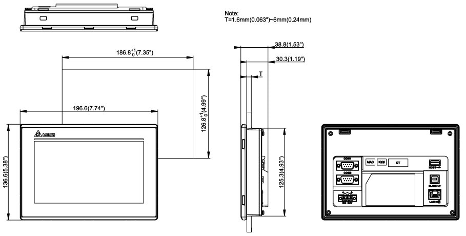 màn hình delta DOP-107PV