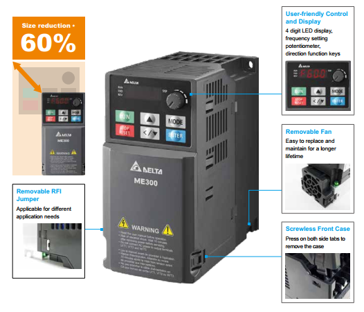 biến tần Delta VFD7A5ME21ANNAA