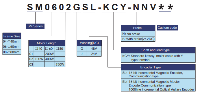động cơ servo dc Moons