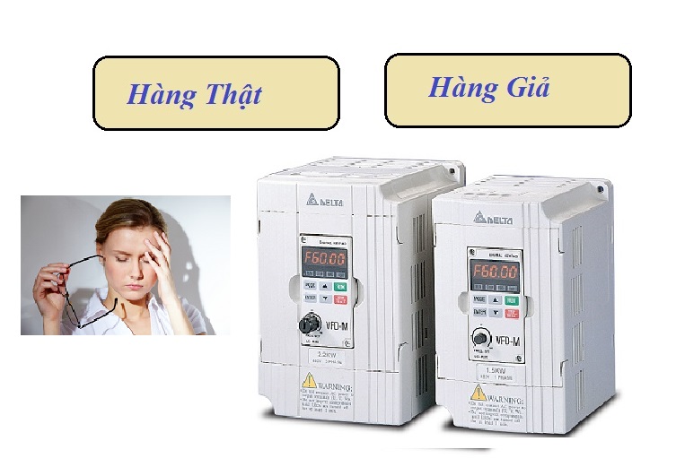 Phân biệt biến tần Delta VFD-M thật giả